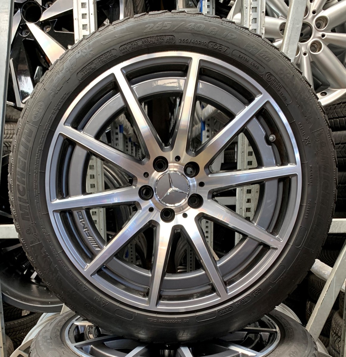 4 Orig Mercedes-Benz Winter Wheels 265/40 R19 102V M+S A2134017000 