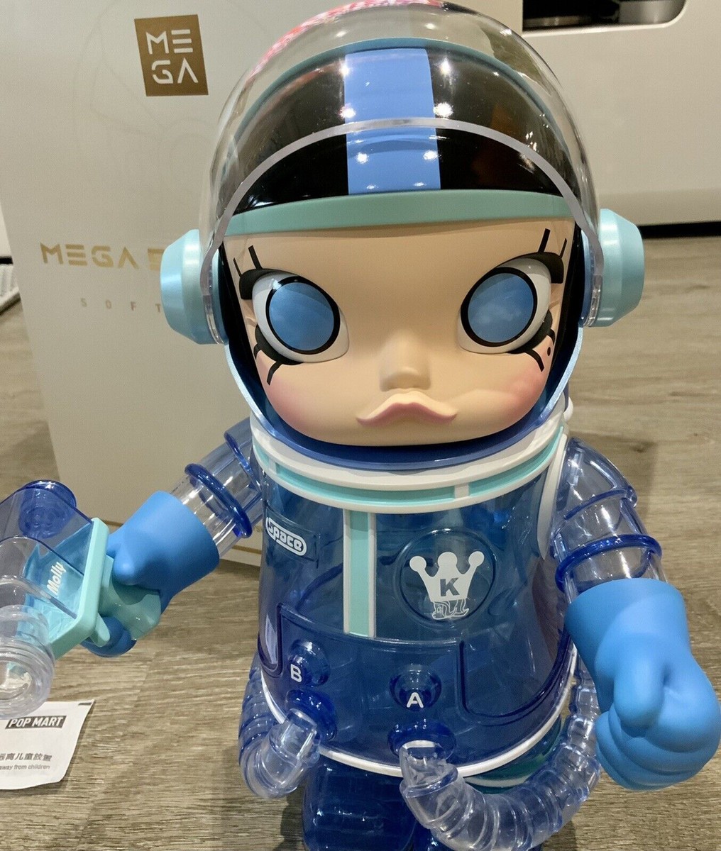 POPMART MEGA SPACE MOLLY SOFT DRINKSBLUE POPMART MEGA 400％SPACE