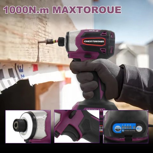2 Battery 21V Cordless Drill Combi Driver High Power Electric Screwdriver Set UK - Picture 6 of 13