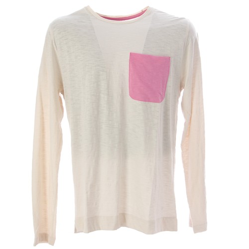 OLASUL Men's Bone Playa Long Sleeve T-Shirt $70 NEW - 第 1/2 張圖片