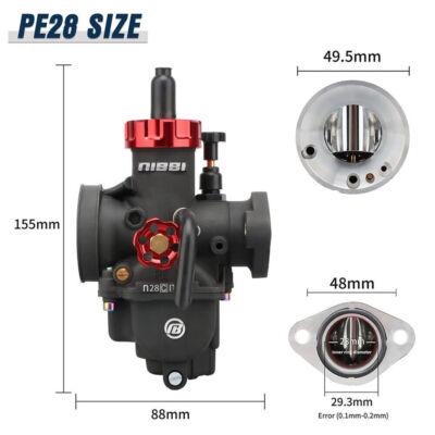 NIBBI PE 1984 Honda ATC200ES Big Red 28mm Flange Pre-Jetted