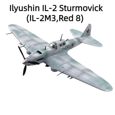 1:72 WWII Ilyushin IL-2 Attacker Aircraft Model Diecast Military