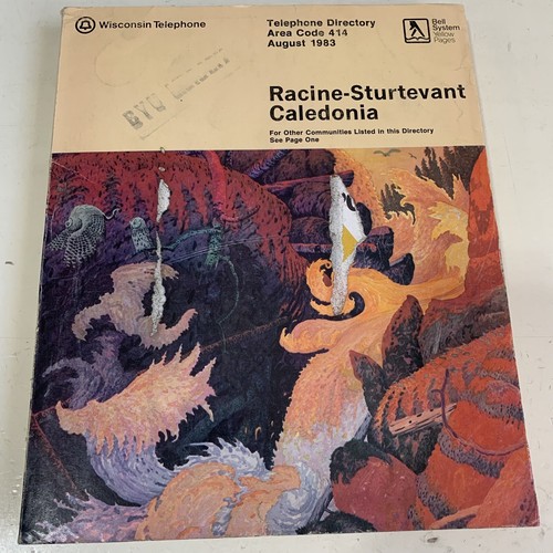 Vintage Telephone Directory Racine Wisconsin 1983 Phone Book Area 414