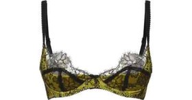 Agent Provocateur Leisa Bra Green Lace  32DD Brief AP2 Suspender AP3  BNWT