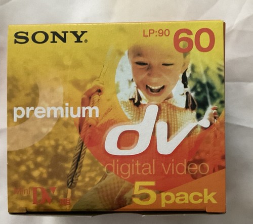 Sony Premium DV60 Camera Tape Digital Video 5 Pk LP 90
