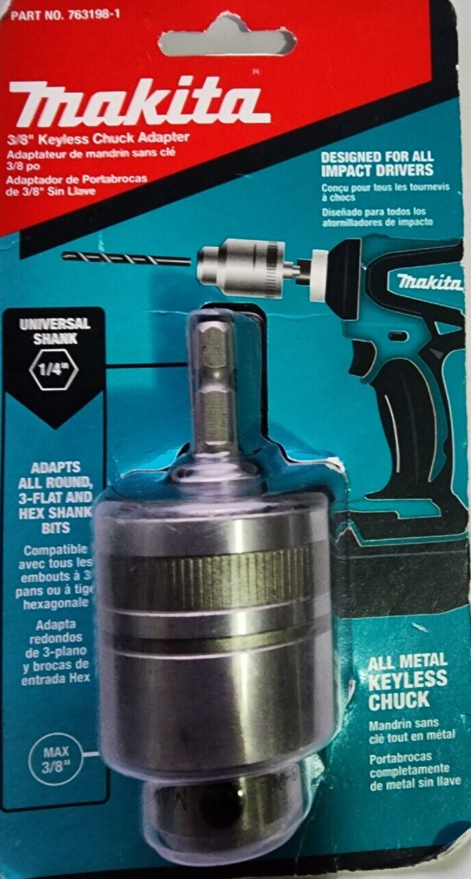 Makita Impact Driver Makita Keyless Chuck Adapter Instructions