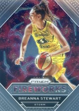 2021 Panini Prizm WNBA BREANNA STEWART #16 FIREWORKS INSERT STORM LIBERTY