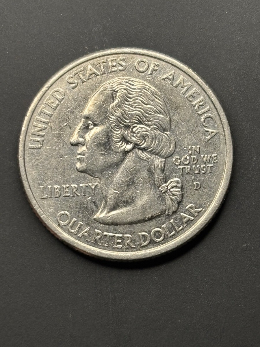 2001- D Vermont State Quarter Error: Die Chip/Die Break