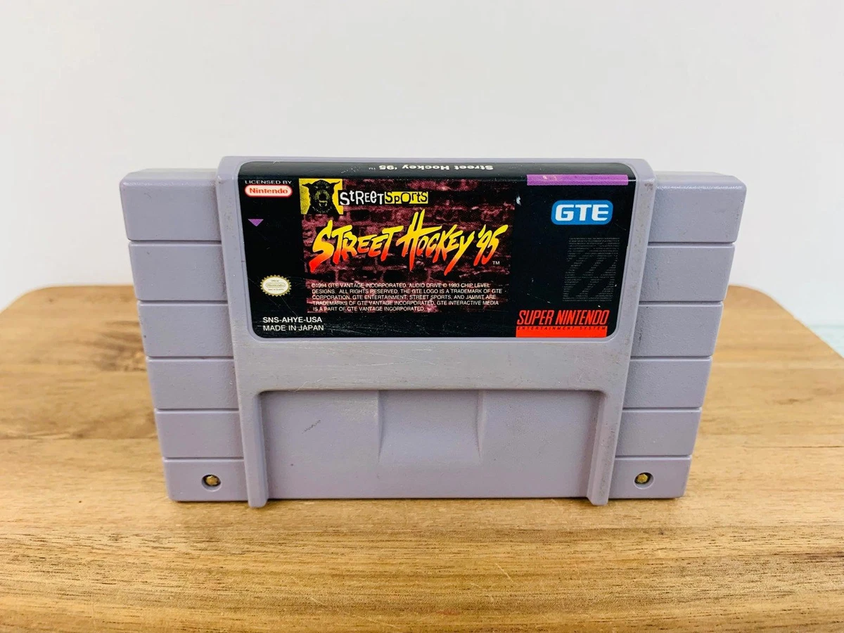 SUPER NINTENDO STREET HOCKEY 95 VIDEO GAME eBay