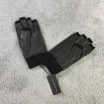 New John Varvatos Gloves Mens Medium Fingerless Leather Gloves