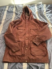 Vintage Woolrich Outdoor Jacket M 80s Parka Blanket Lined USA Made Red