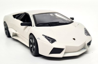 Burago 1/24 Lamborghini Reventon Matt White Supercar Diecast Scale Model Car
