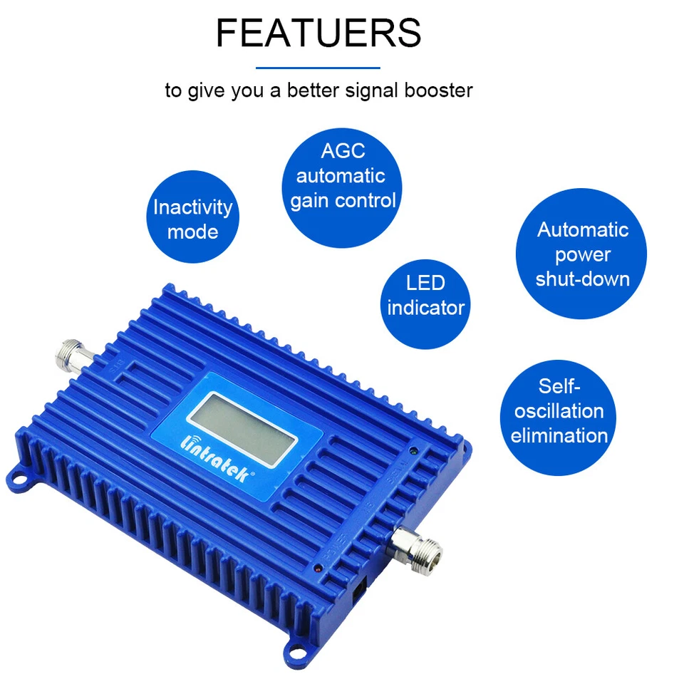 Band28 700MHZ Phone Signal Booster 65db 4G LTE Amplifier Repeater Antenna Kit - Image 4 of 4