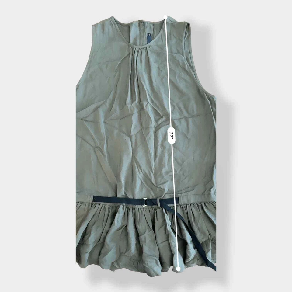 L.A.M.B. Túnica 100 % seda en verde oliva talla 0 Foto 3 de 4