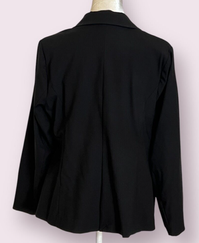 Studio by Torrid Women's 1X Black Blazer Jacket Lined Stretch Career Plus Size - Picture 2 of 10