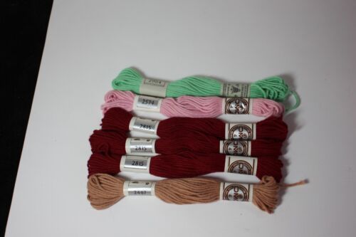 DMC RETORS #4 Matte 10 meters each Tapestry Floss Thread 6 PC lot - Picture 3 of 3