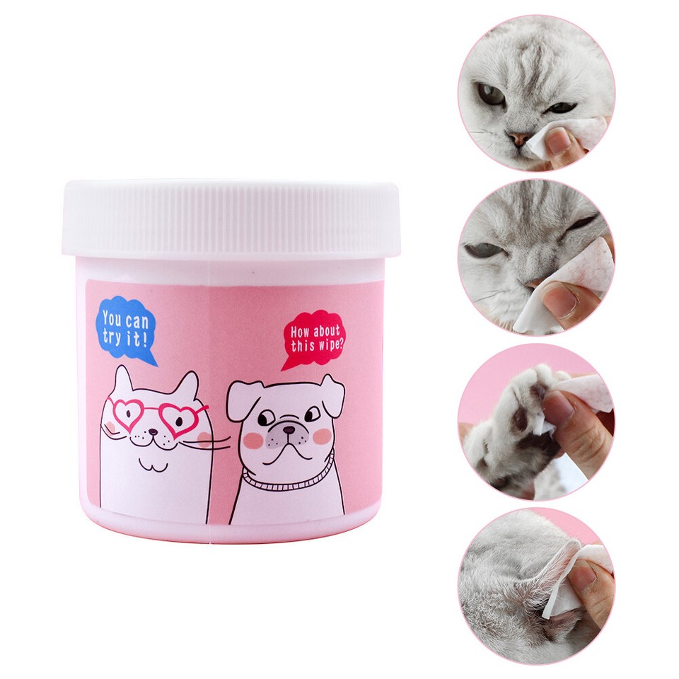 120pcs/bottle Eyes Nonintivating Dogs Cats Tear Stain Remover Pet