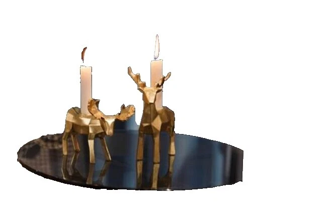 Reindeer Candlesticks