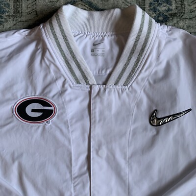 Nike Georgia Bulldogs CFP Media Jacket 3XL Tech White UGA Football