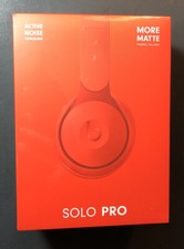 Official Beats Solo Pro On-Ear Wireless Headphone  More Matte / RED  NEW