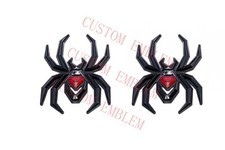 2pcs Gloss Black Spider Emblem Fit F-150 Silverado Sierra Black Widow Edition 2pcs Gloss Black Spider Emblem Fit F-150 Silverado Sierra Black Widow Edition