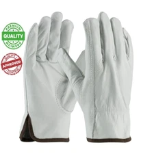 24 Pairs Goatskin Leather Gloves Work Safety Drivers Durable Gloves (PPE)