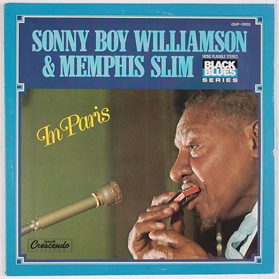 SONNY BOY WILLIAMSON & MEMPHIS SLIM: In Paris GRP Blues Vinyl LP NM- Superb!