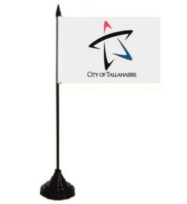 Tischflagge Tallahassee Florida Fahne Flagge 10 x 15 cm 
