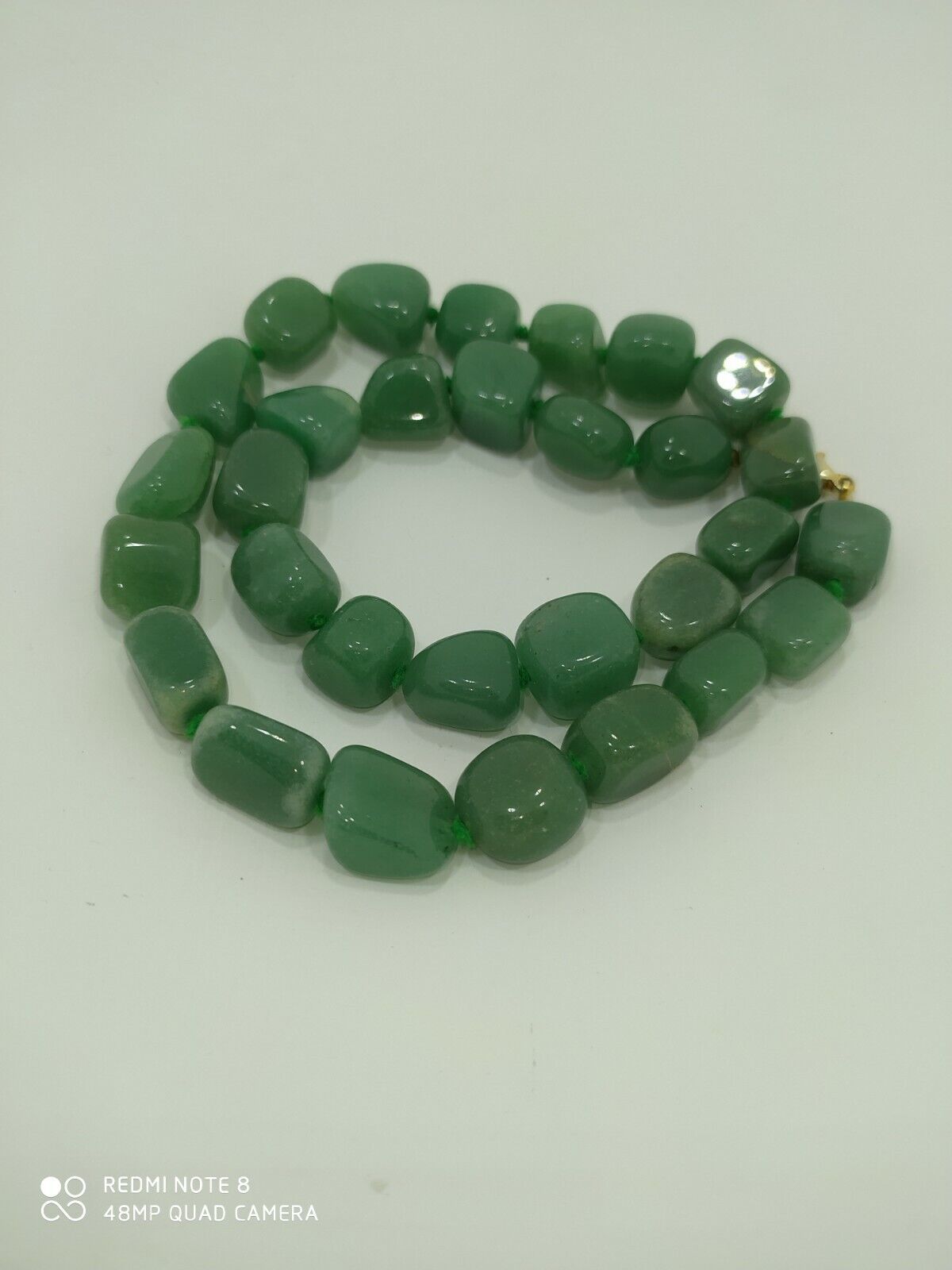 Vintage, Antique Moroccan Jewelry, Wonderful Jadeite In One Necklace. GORĄCE, nowe