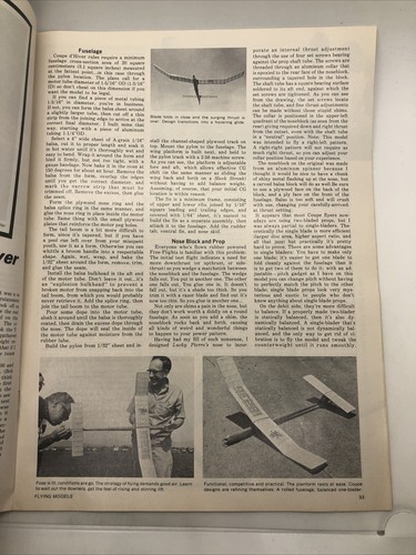 Flying Models Magazine September 1972 Typond's F/F Coupe EX 041717nonjhe - Picture 4 of 5