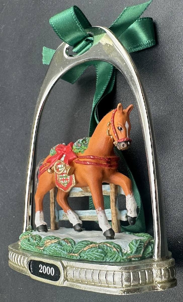 Breyer 2000 Holiday Stirrup Christmas Ornament Dancing Chestnut