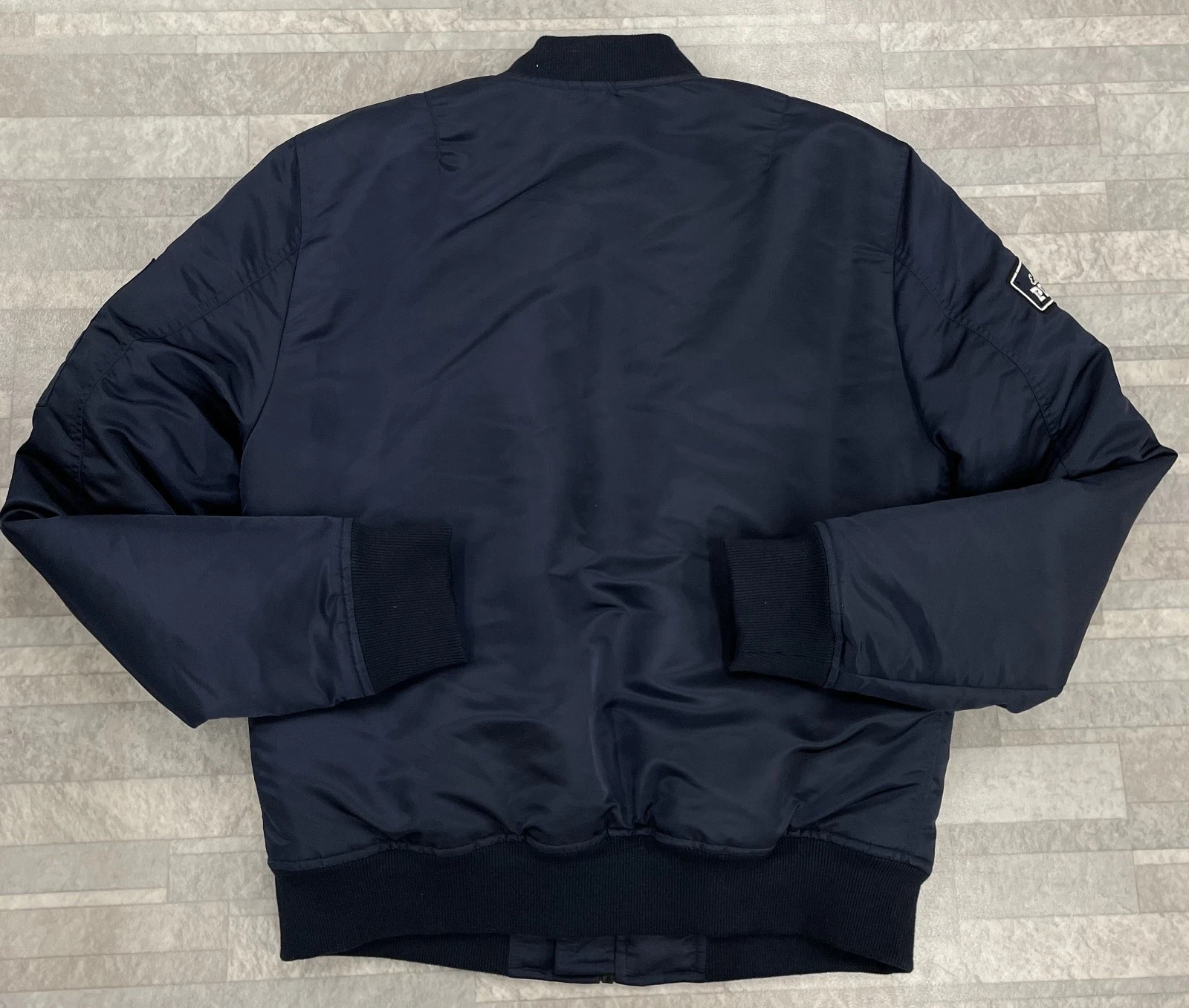 NWOT PlayBoy Men's Navy Blue Bomber Zip-Up Jacket Size: Medium - product detail image 2
