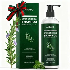 AMOADO Rosemary & Hydrolyzed Keratin Hair Growth Shampoo, Organic Natural Sha...