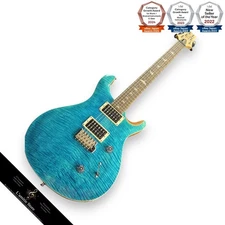 Paul Reed Smith SE Custom 24 Blue Matteo Natural Back Electric Guitar