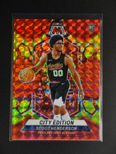Scoot Henderson 2023-24 Panini Mosaic City Edition RC Red Yellow Choice /75 [3hk
