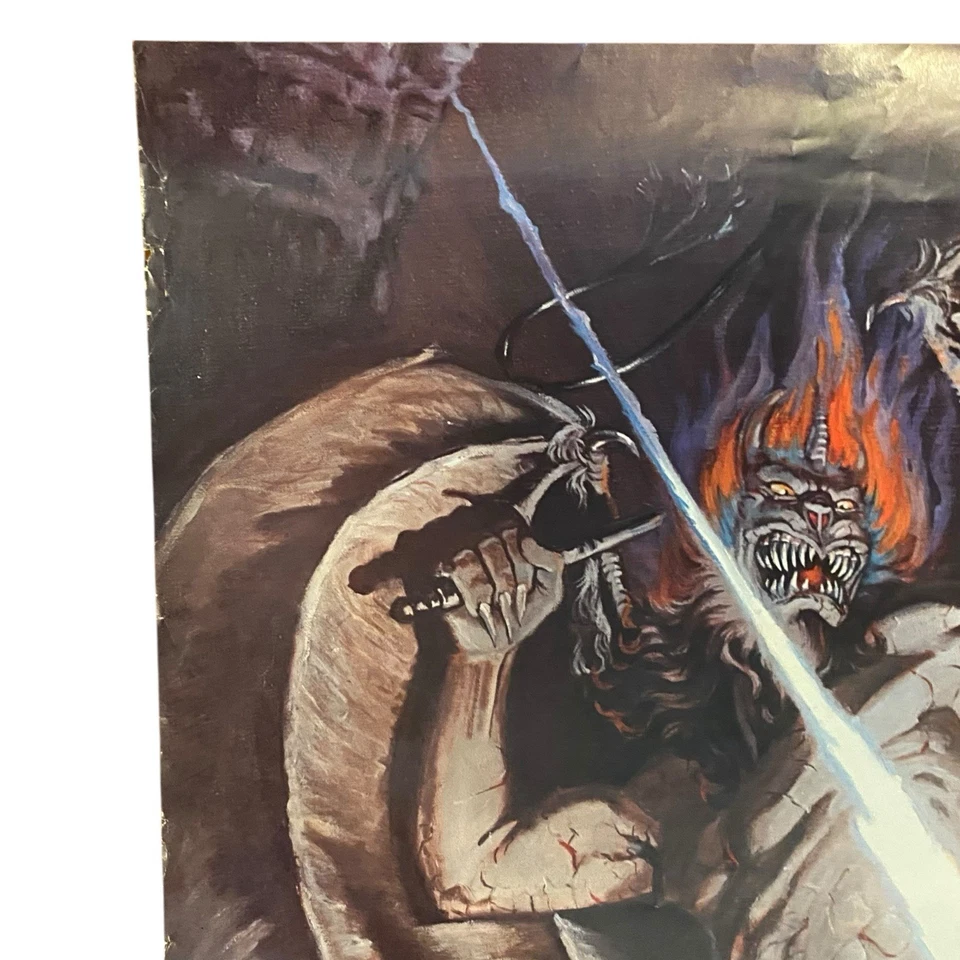 Juego de 3 pósters de colección de El Señor de los Anillos - Firmado Berrett - Jabberwocky 1980, RARO Foto 3 de 4