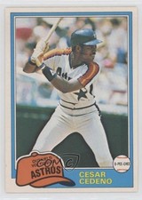 1981 O-Pee-Chee White Back Cesar Cedeno #190 0m8e