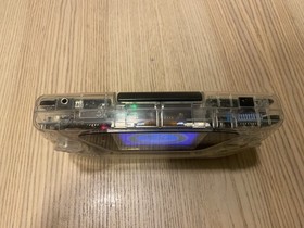 Working!!! Sega GAME GEAR w/ IPS Screen Clear Shell Dual ASIC VA0