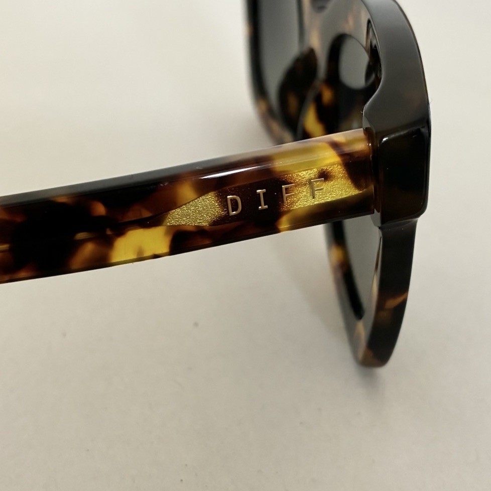 DIFF Carson Polarized Brown Tortoise Shell Square… - image 2