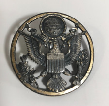 Authentic US Army Air Force USAAF Enlisted Hat Cap Badge Insignia Pin