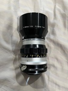 Vintage Nikon Nikkor-Q 135 mm f/3.5 lens with Lecia Screw Mount (L39/LTM)