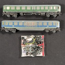 H0 Konvolut: 2x Personenwagen Touropa & Grün + Ersatzteile Bastler Defekt