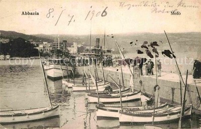 Opatija Abbazia Molo Fischerboote
