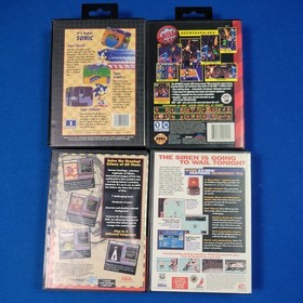 Sega Genesis Model 1601 Model 1 Console with 4 games, adaptors, and controllers