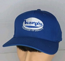 Karp's "Traditoon Of Quality" Blue Snapback Baseball Hat Cap Vintage