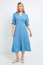 Dorothy Perkins Denim-Blue Mini Dress Womens Daywear Dresses
