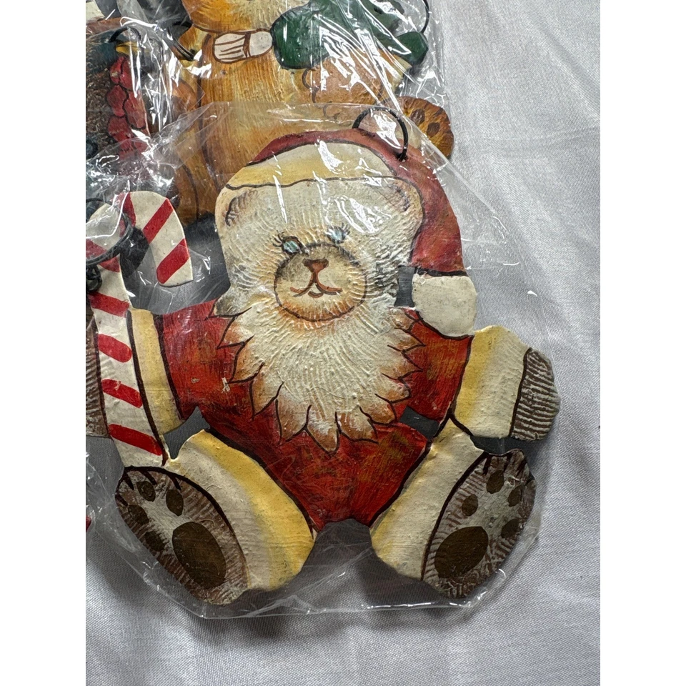 Letrero de bienvenida colgante osito de peluche conjunto 7 días festivos intercambiables 13" Foto 4 de 4