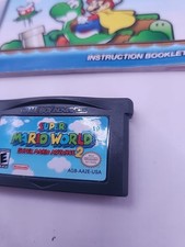 Super Mario World Super Mario Advance 2 (Game Boy Advance, 2002) Manual And Cart