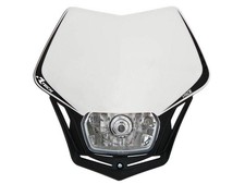 Mascherina Faro Anteriore Racetech V-Face Universale Moto Headlight BIANCO