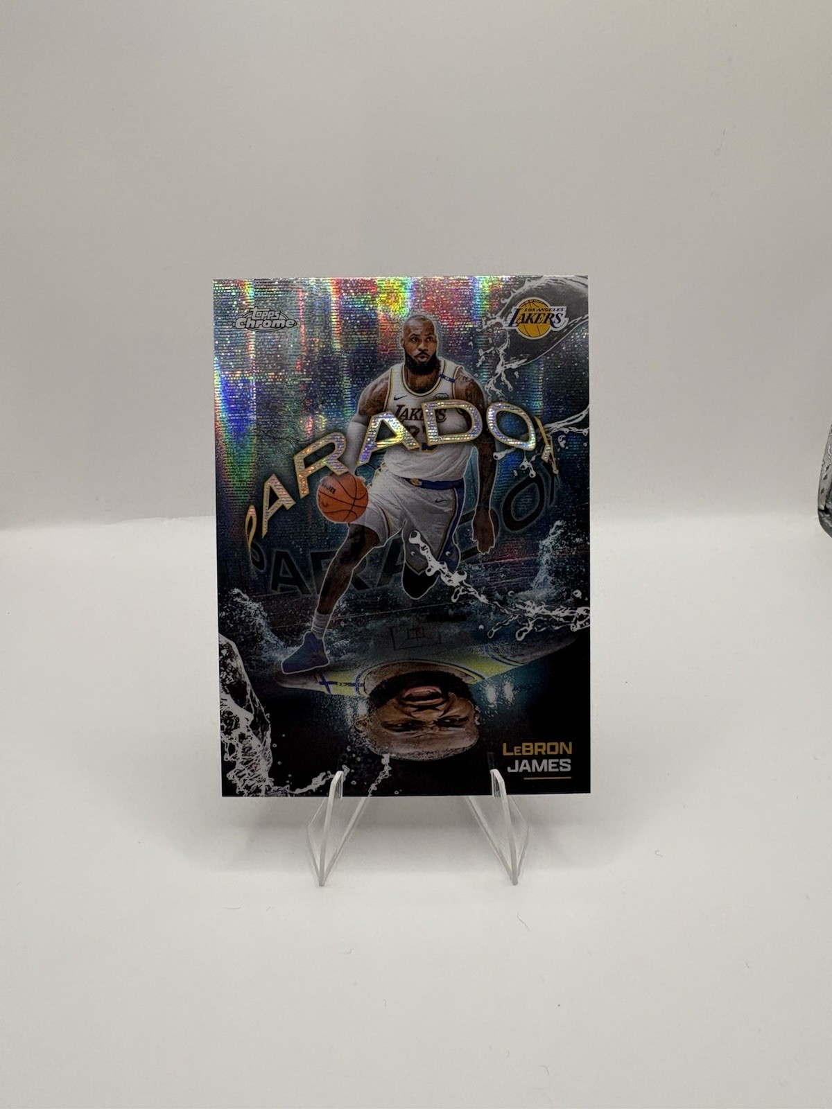 2025 Topps Chrome Basketball LEBRON JAMES PARADOX CASE HIT SSP #PX-9 Lakers